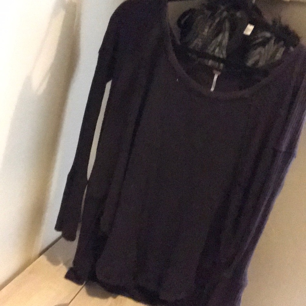 Dark purple free people top